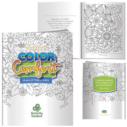 Picture of Adult Coloring Book - Hues of Happiness (Flowers)