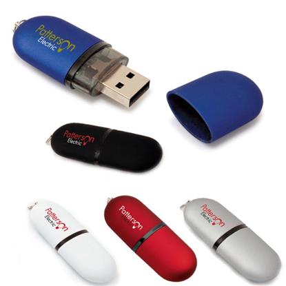 Picture of 1 GB Oval USB 2.0 Flash Drive