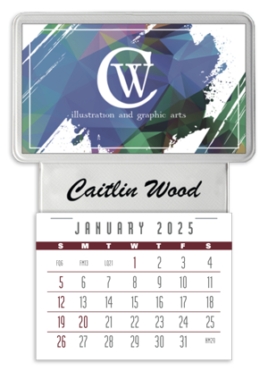 Press-N-Stick Business Card Holder With Imprint And Calendar Pad V7869_25_1.png