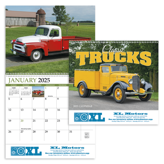 Classic Trucks Appointment Calendar - Spiral 