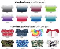 standard plush shirt ombre/sublimation