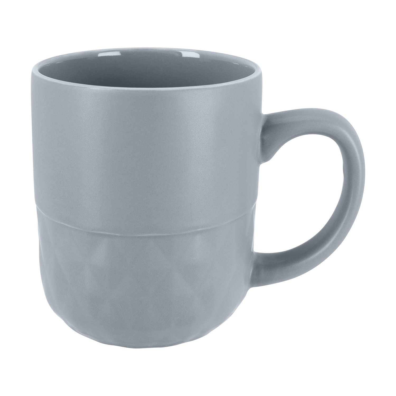 16 oz. Ceramic Coffee Mug with Facet Texture | Koozie Group