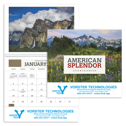 Always popular, each month of this handy calendar features a beautiful photograph from one of America's most scenic places along with a convenient storage pocket