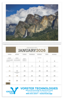 Always popular, each month of this handy calendar features a beautiful photograph from one of America's most scenic places along with a convenient storage pocket