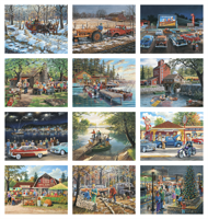 Heartwarming paintings by nationally acclaimed artist Ken Zylla are featured in this engaging journey down memory lane