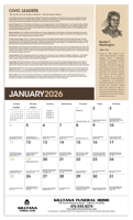 Celebrate the accomplishments of African Americans with this detailed, educational calendar