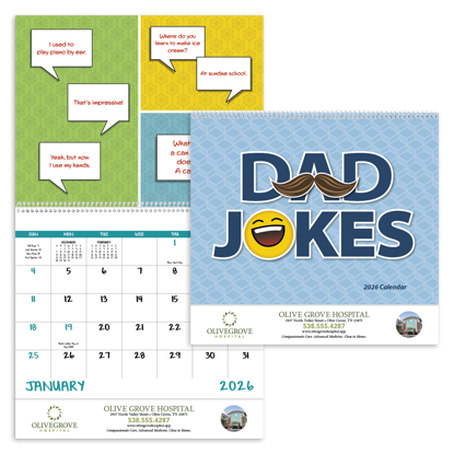 Crack a joke and a smile every day with this 13-month Dad Jokes calendar