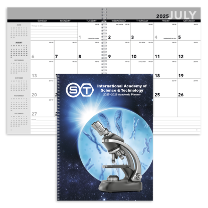 This planner utilized our 8153 stock calendar pulled from inventory with a full color custom cover