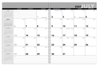 This planner utilized our 8153 stock calendar pulled from inventory with a full color custom cover