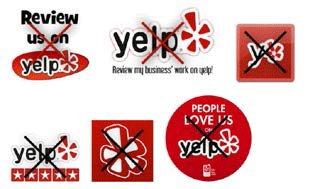 incorrect yelp logos