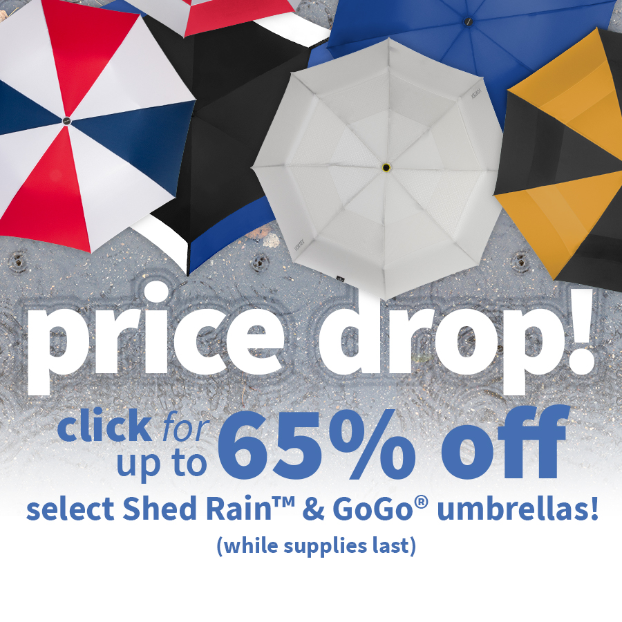 Shed Rain Umbrella Banner